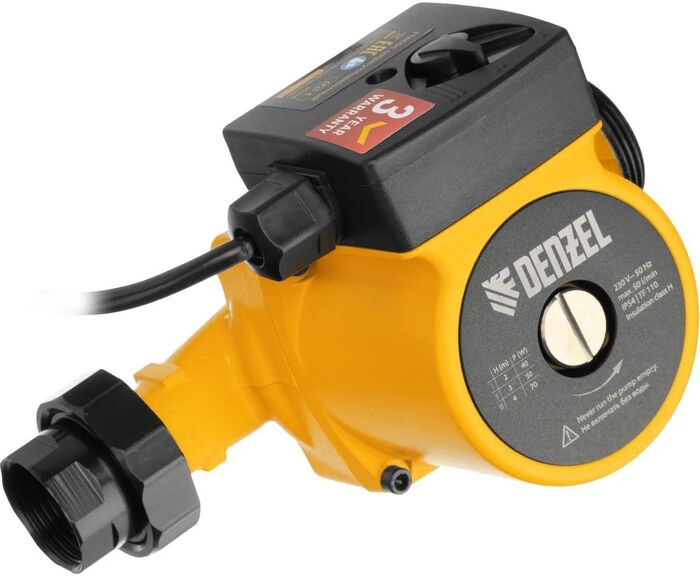 Насос Denzel CP25-4 99410, 50 л/мин, 25 мм, напор 4 м, d=25 мм, 70 Вт, Желтый №2