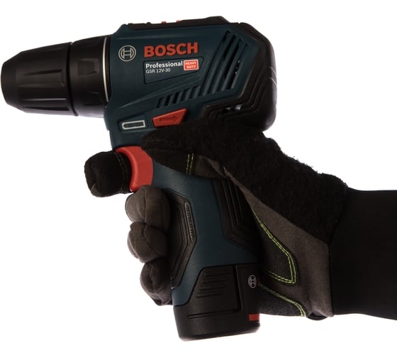Аккумуляторная дрель-шуруповерт Bosch GSR 12V-30, 12 В, 30 Нм, 2 А·ч, 06019G9020 детальное изображение - 5