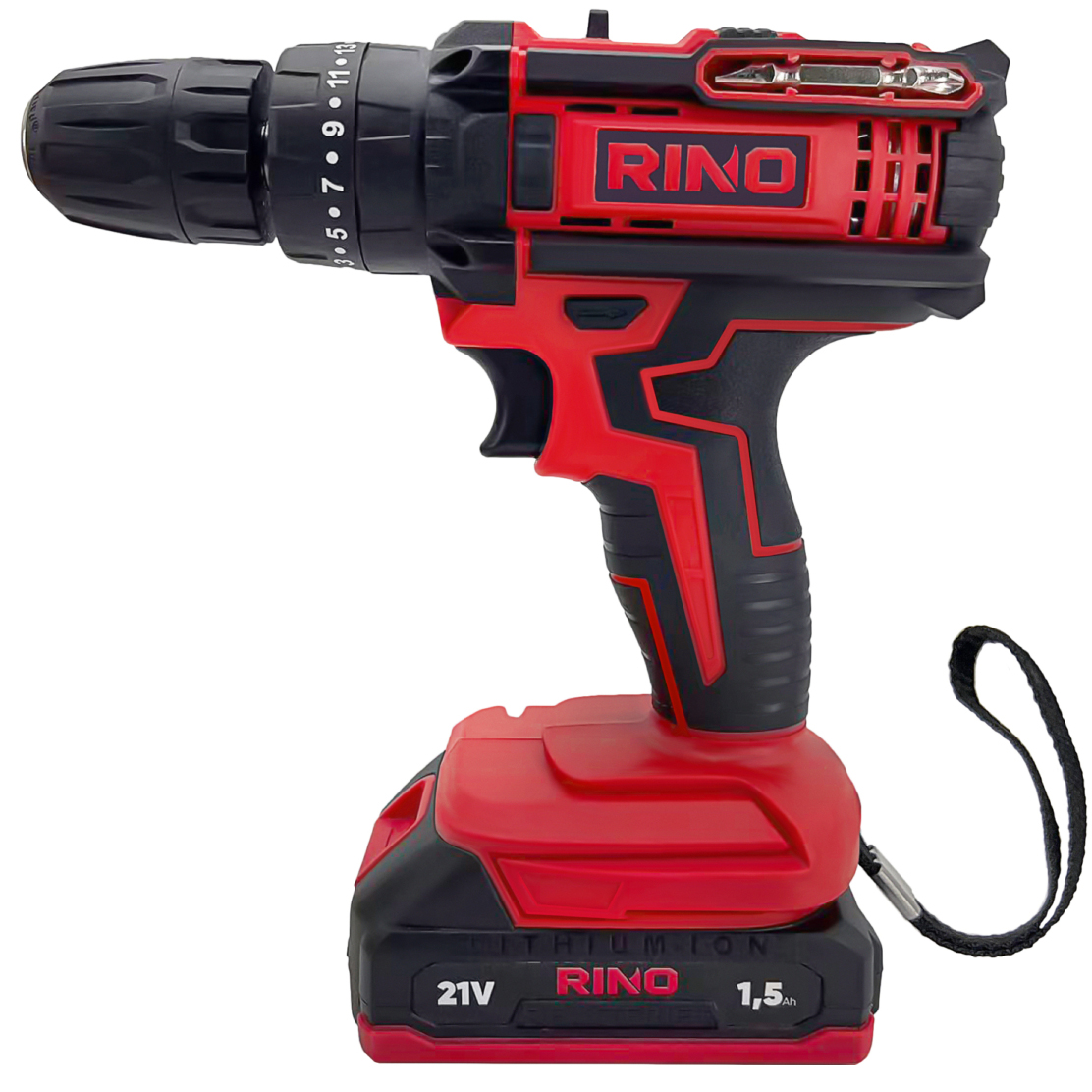 Аккумуляторная дрель-шуруповерт RINO DRL2-1, 21 В, 36 Нм, 1.5 А·ч  детальное изображение - 1