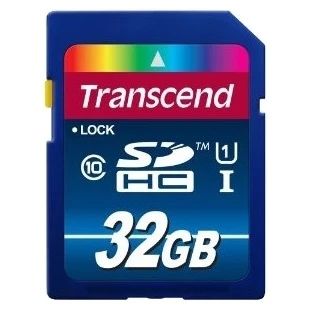 Карта памяти Transcend SD (TS32GSDU1), 32 Гб детальное изображение - 1