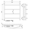 Полотенцесушитель LARIS Classic E CHK P4 L, 500x500 вариант - 3