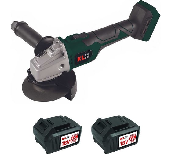Профессиональная бесщеточная ушм (болгарка) аккумуляторная KLPRO KLAT18BS-50 с регулировкой оборотов, 18 v / 5.0 ah li-ion 14004, 115 мм, 10000 об/мин детальное изображение - 4