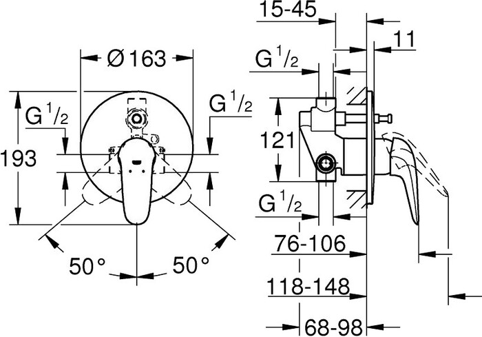 Смеситель Grohe Eurostyle 23730003 №2