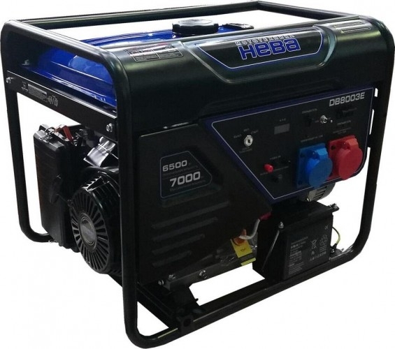 Генератор бензиновый НЕВА DB8003E, 6.5 кВт, Черный детальное изображение - 1