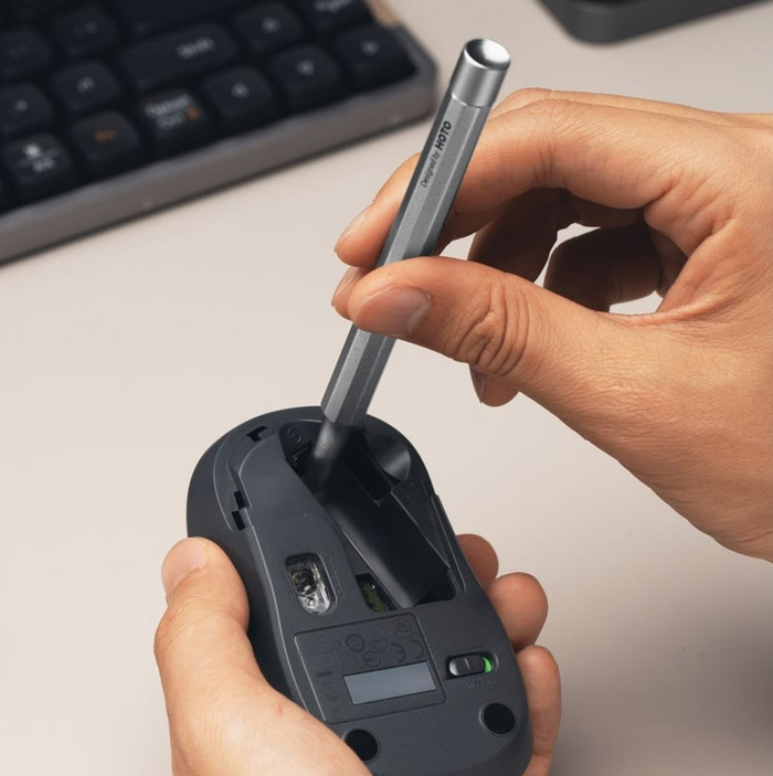 Отвертка карманная с набором бит HOTO Pocket Precision Screwdriver SE HFT0003GL, Серебристый №4