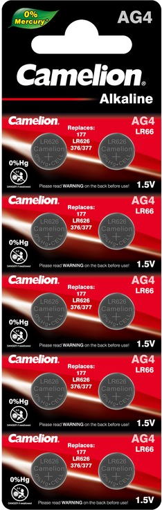 Аккумулятор / батарейка Camelion 10xAG4  детальное изображение - 1