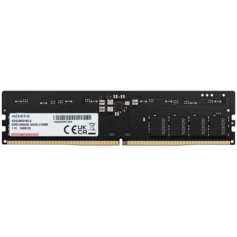 Оперативная память ADATA DDR5 5600MHz, AD5U560016G-S, 16 Гб детальное изображение - 1