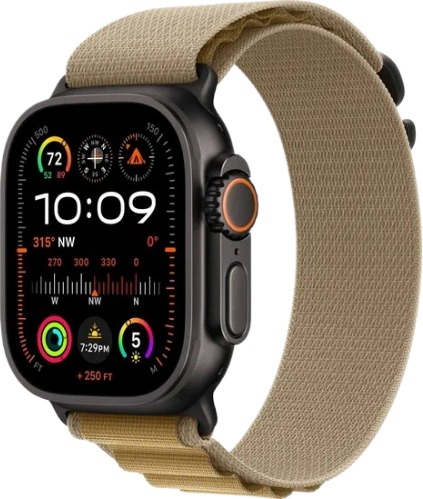 Умные часы Apple Watch Ultra 2 2024, 49 мм, Black Titanium Case with Tan Alpine Loop детальное изображение - 1