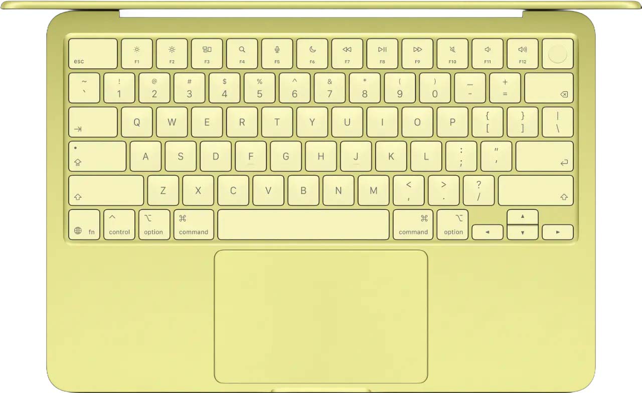 Ноутбук Apple MacBook Neo 13 2026, RAM 8 ГБ, Citrus, SSD 256 ГБ, Apple graphics 5-core детальное изображение - 2