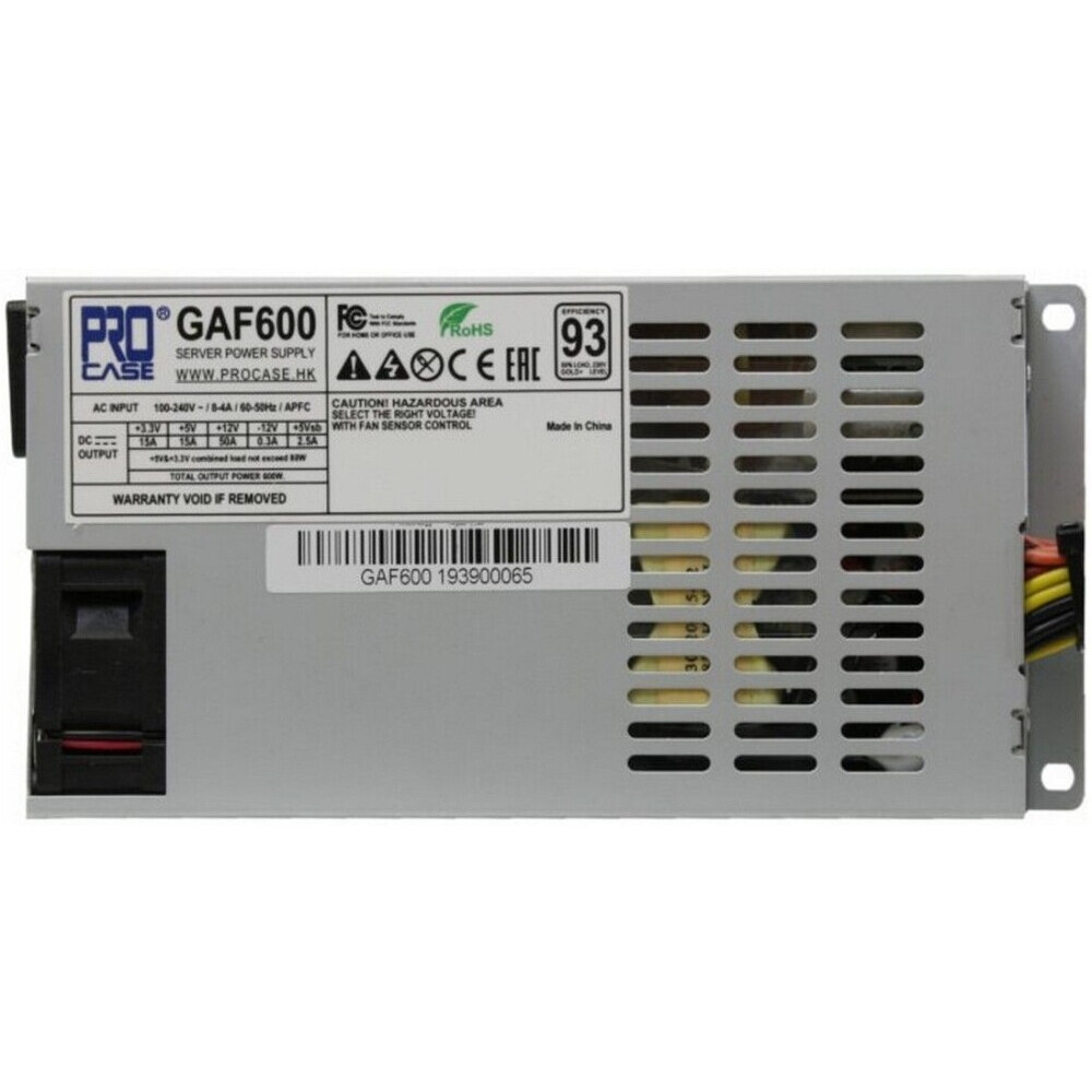 Серверный блок питания Procase GAF600, 600 Вт детальное изображение - 3