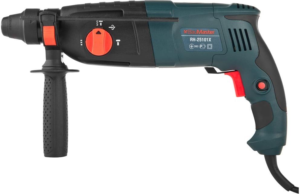 Перфоратор BauMaster RH-25101X, 1000 Вт, 2,9 Дж, 4400 уд/мин детальное изображение - 1