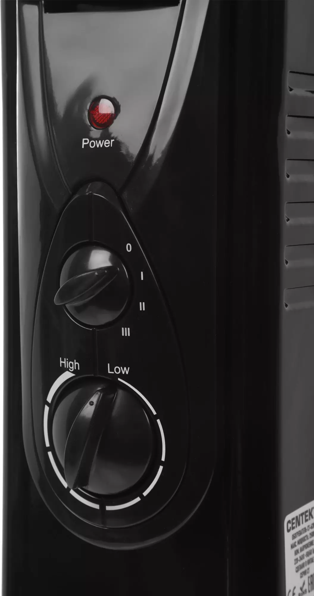 Масляный радиатор Centek CT-6202, Черный детальное изображение - 6