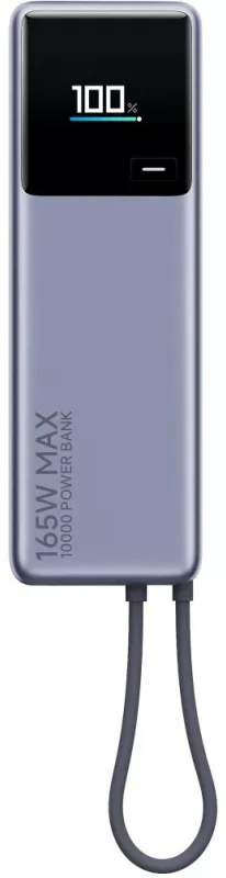 Внешний аккумулятор Xiaomi 165W Power Bank (встроенный кабель) (BHR9361GL), 10000 мАч, Серый детальное изображение - 1