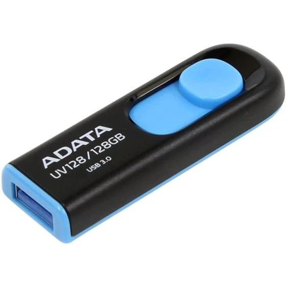 USB Flash накопитель ADATA UV128 128 ГБ, синий детальное изображение - 1
