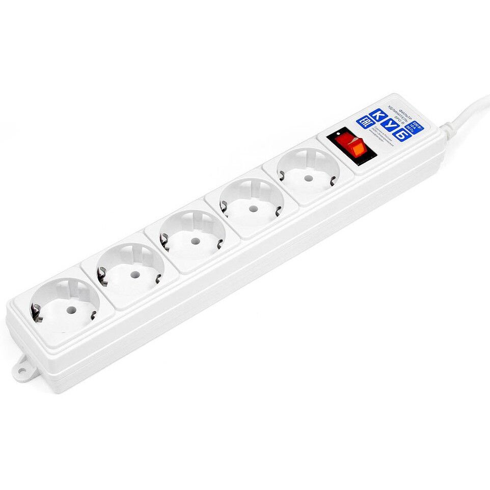 Сетевой фильтр Power Cube SPG-B-10, 3 м, Белый детальное изображение - 2