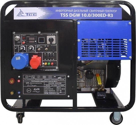 Сварочный генератор ТСС DGW 10.0/300ED-R3 026498, 10 кВт, Черный детальное изображение - 1