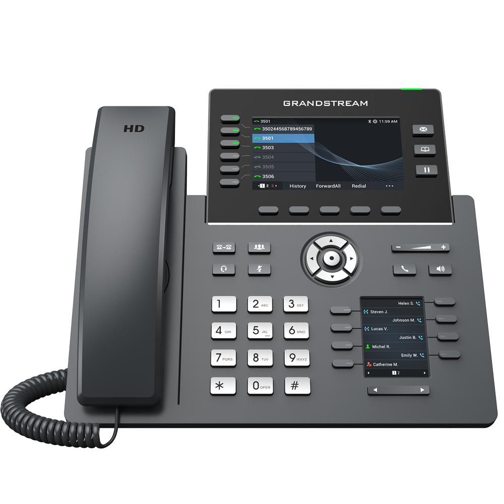 VoIP-телефон Grandstream GRP2616, Черный детальное изображение - 2