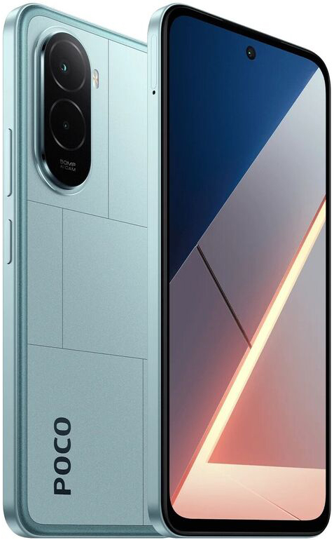 Смартфон Xiaomi POCO M7 6/128 Гб, Голубой, Dual nano-SIM детальное изображение - 4