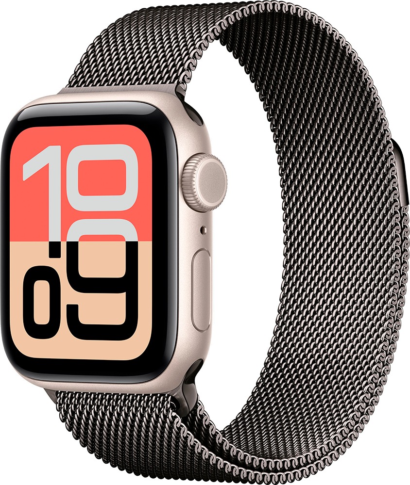 Умные часы Apple Watch SE 3 40 мм, GPS, Midnight Aluminium Case with Midnight Sport Band, Полуночный черный (S/M) детальное изображение - 1