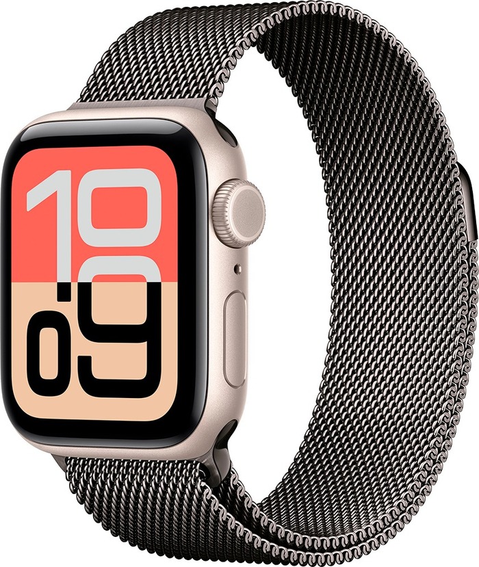 Умные часы Apple Watch SE 3 40 мм, GPS, Midnight Aluminium Case with Midnight Sport Band, Полуночный черный (S/M) №1
