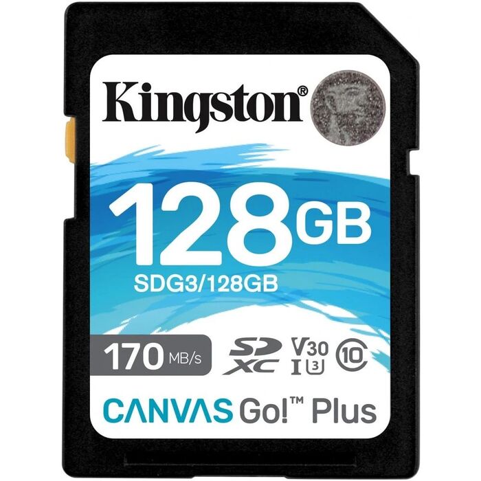 Карта памяти Kingston Canvas Go! Plus SD (SDG3/128GB), 128 Гб №1