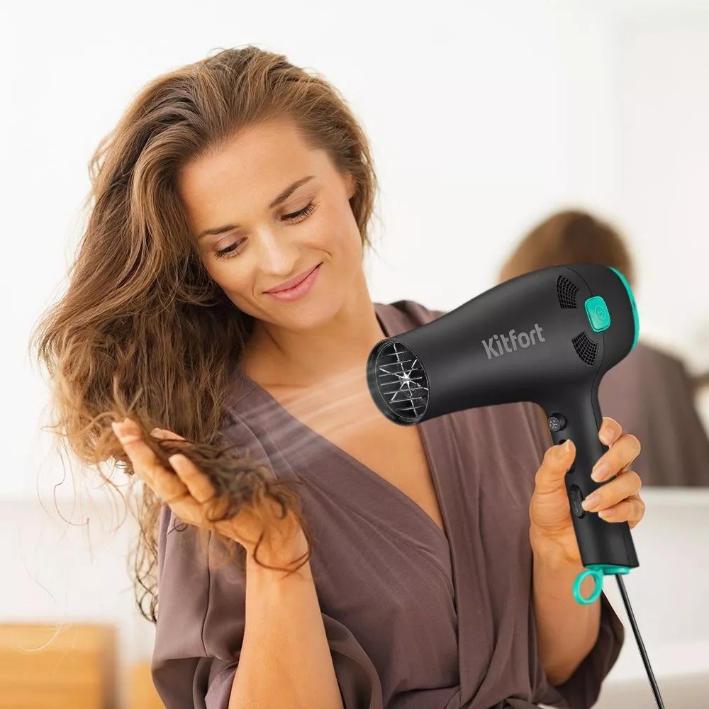 Фен KITFORT KT-3222, Черный детальное изображение - 7