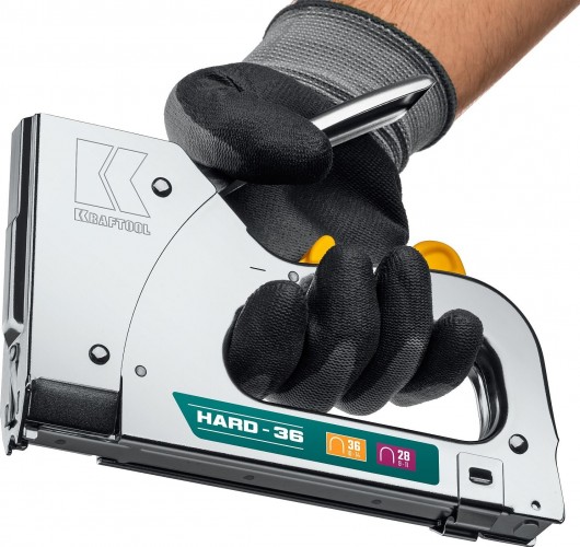 Скобозабиватель ручной KRAFTOOL 3186 кабельный рессорный тип 36(10-14мм)/28, ha детальное изображение - 3