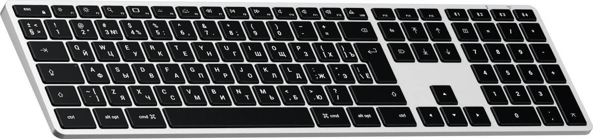 Клавиатура Satechi Slim X3 Backlit, ST-BTSX3S-RU, Серебряный детальное изображение - 2