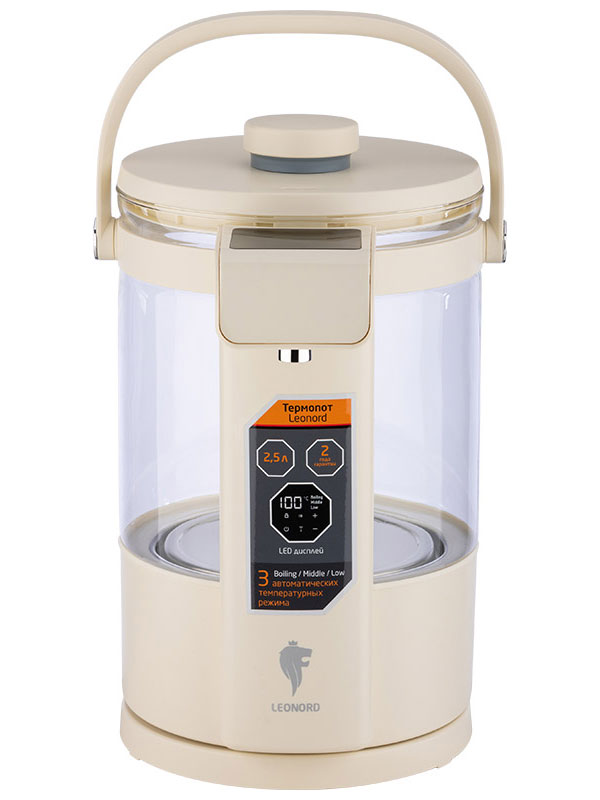 Термопот Leonord LE-1539, 2.5 л, 1500 Вт, Серый детальное изображение - 1