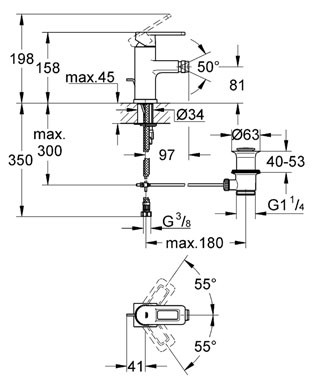 Смеситель Grohe Quadra 32636000 детальное изображение - 2