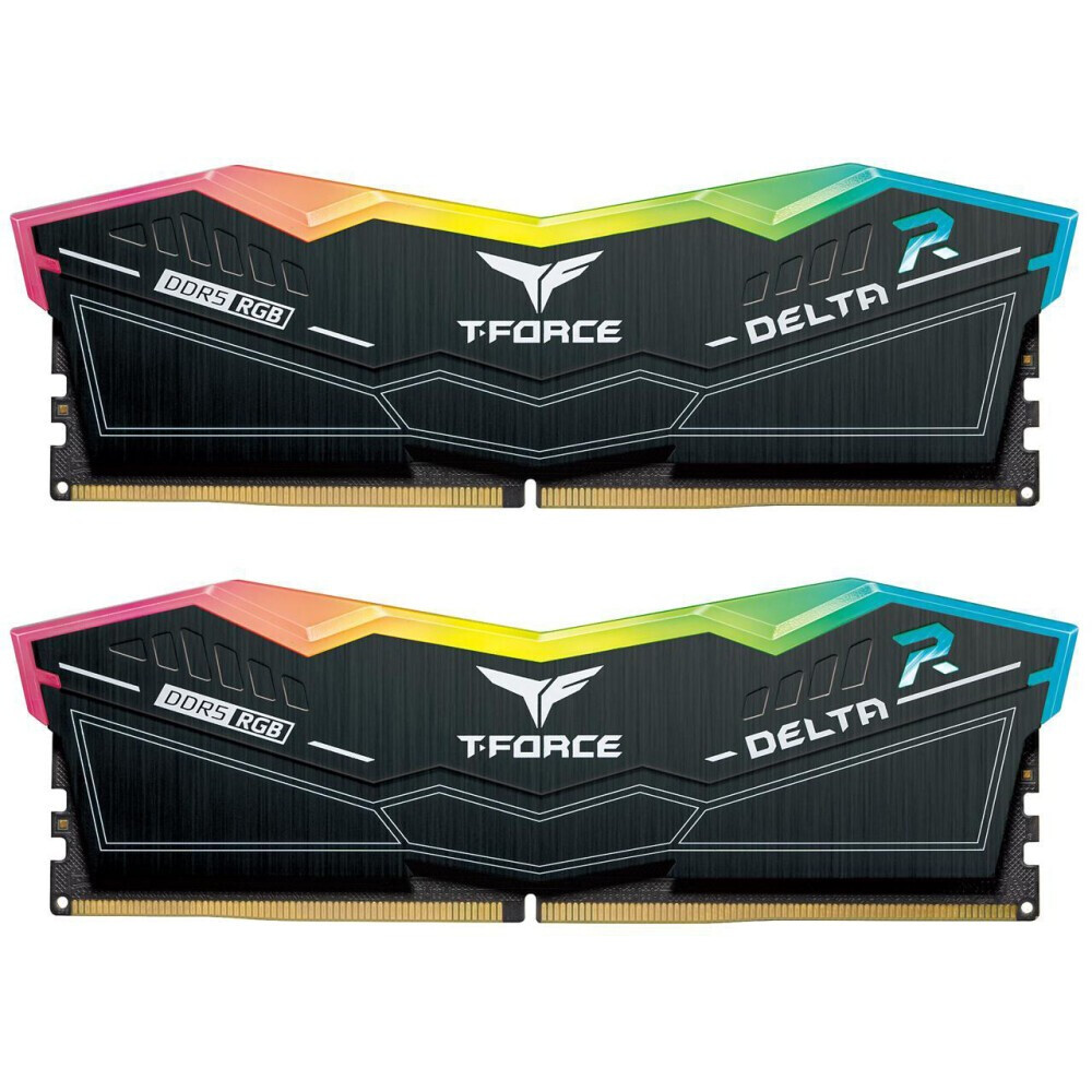 Оперативная память Team T-Force Delta RGB DDR5 6600MHz, FF3D532G6600HC34DC01, 2x16 Гб KIT, 32 Гб детальное изображение - 1