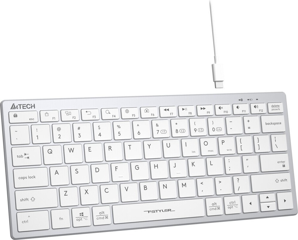 Клавиатура A4Tech FBX51C, Белый детальное изображение - 2