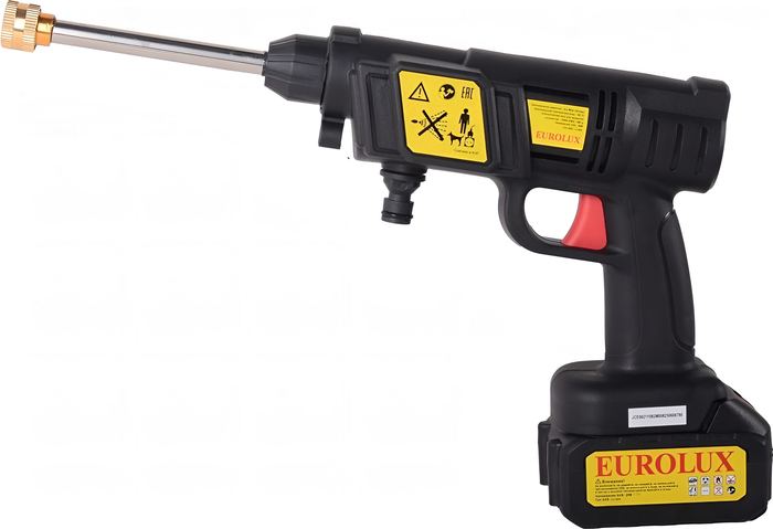 Автомойка EUROLUX M-20Li, 0.02 кВт, 35 бар, Черный №1