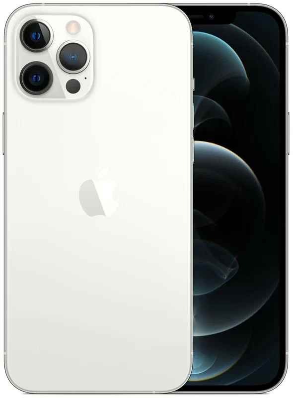 Смартфон Apple iPhone 12 Pro Max 128 Гб, Серебристый, Dual nano SIM детальное изображение - 2