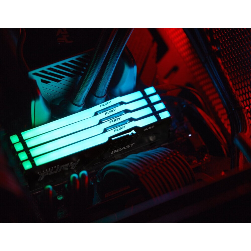 Оперативная память Kingston Fury Beast Black RGB DDR5 6000MHz, KF560C36BBEA-16, 16 Гб детальное изображение - 6