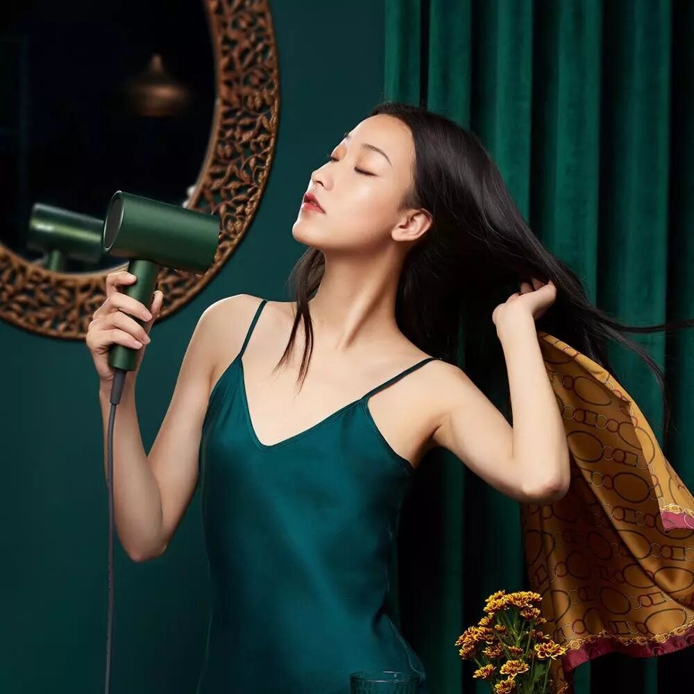 Фен Xiaomi ShowSee Hair Dryer A5, Зеленый детальное изображение - 5