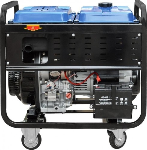 Генератор дизельный с воздушным охлаждением ТСС SDG 5000EHA 077012, открытый, 5 кВт, Синий детальное изображение - 2