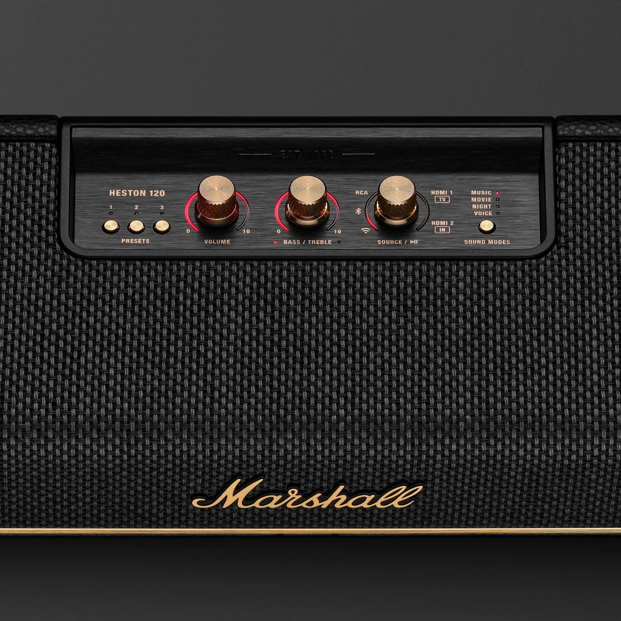 Саундбар Marshall Heston 120, Черный детальное изображение - 4
