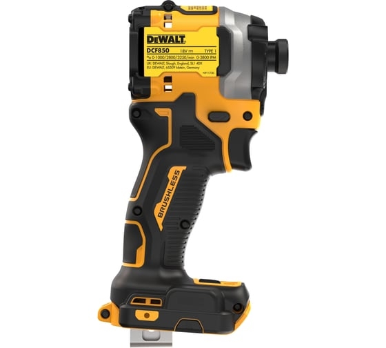 Аккумуляторный ударный гайковерт DeWALT DCF850E1T-QW, 18 В, 206 Нм, 1.7 А·ч детальное изображение - 4