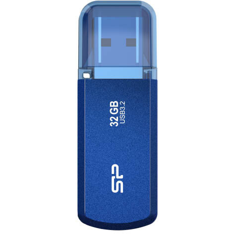 USB Flash накопитель Silicon Power Helios 202 (SP032 ГБUF3202V1B) 32 ГБ, синий детальное изображение - 1