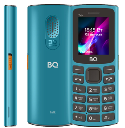 Мобильный телефон BQ 1862 Talk, 64 Мб, Зеленый, Mini SIM + Nano SIM детальное изображение - 3
