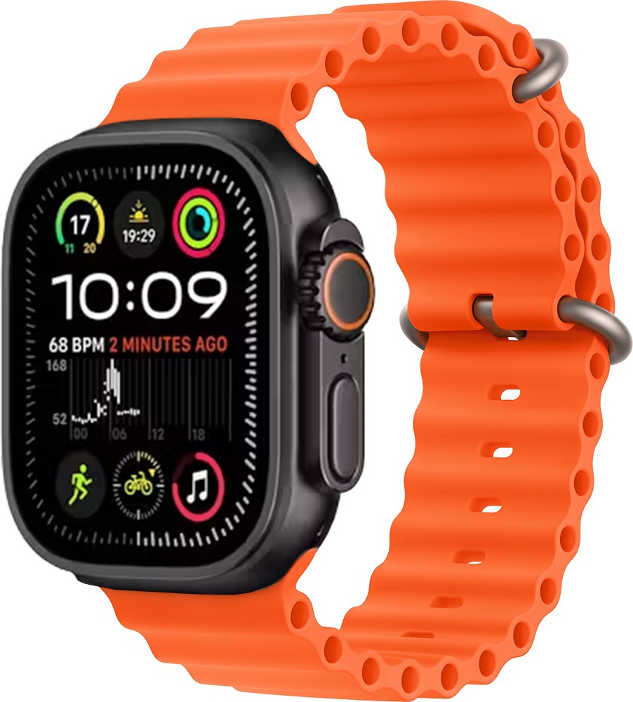 Умные часы Apple Watch Ultra 2 2024, 49 мм, Black Titanium Case with Orange Ocean Band детальное изображение - 1