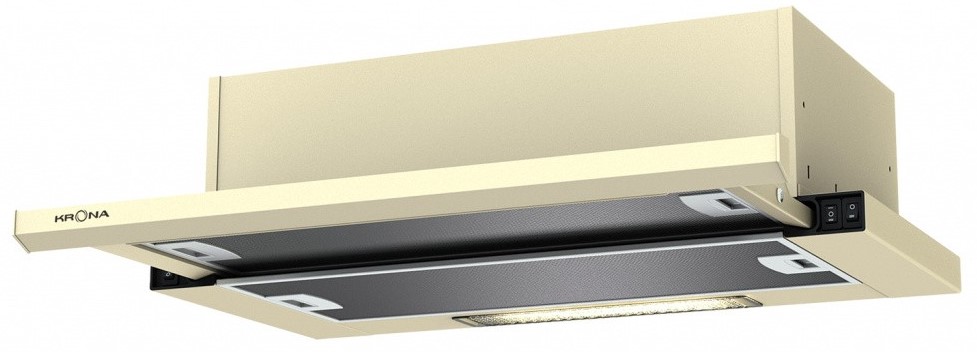 Вытяжка Krona KAMILLA slim 600 inox/inox, Нержавеющая сталь (2 мотора) детальное изображение - 2