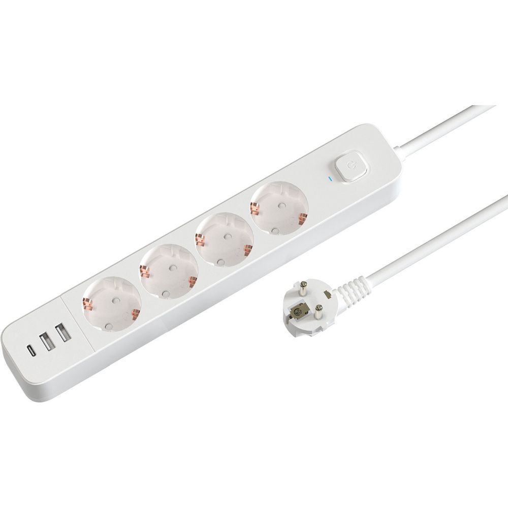 Сетевой фильтр Гарнизон SKT-1-CU2-W, Белый детальное изображение - 1