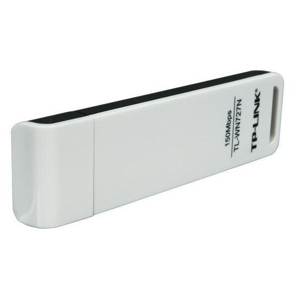 Wi-Fi адаптер TP-Link TL-WN727N, Wi-Fi 4, Белый детальное изображение - 2