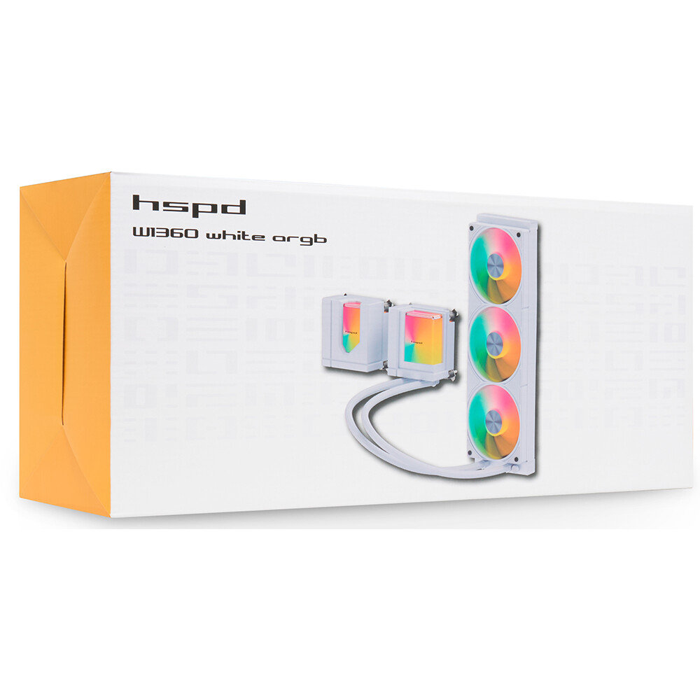 Система жидкостного охлаждения HSPD W1360 ARGB, Белый детальное изображение - 5