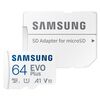 Карта памяти Samsung EVO Plus MicroSD + SD адаптер (MB-MC64SA), 64 Гб вариант - 2