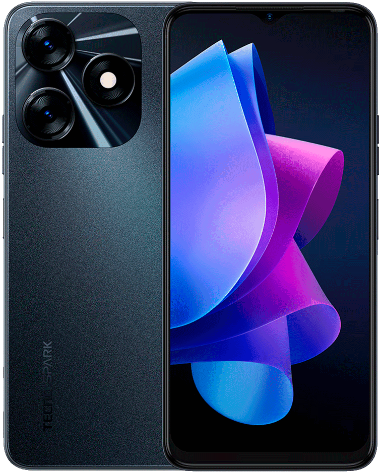 Смартфон Tecno SPARK 10 8/128 Гб, Черный, 2 nano SIM детальное изображение - 1