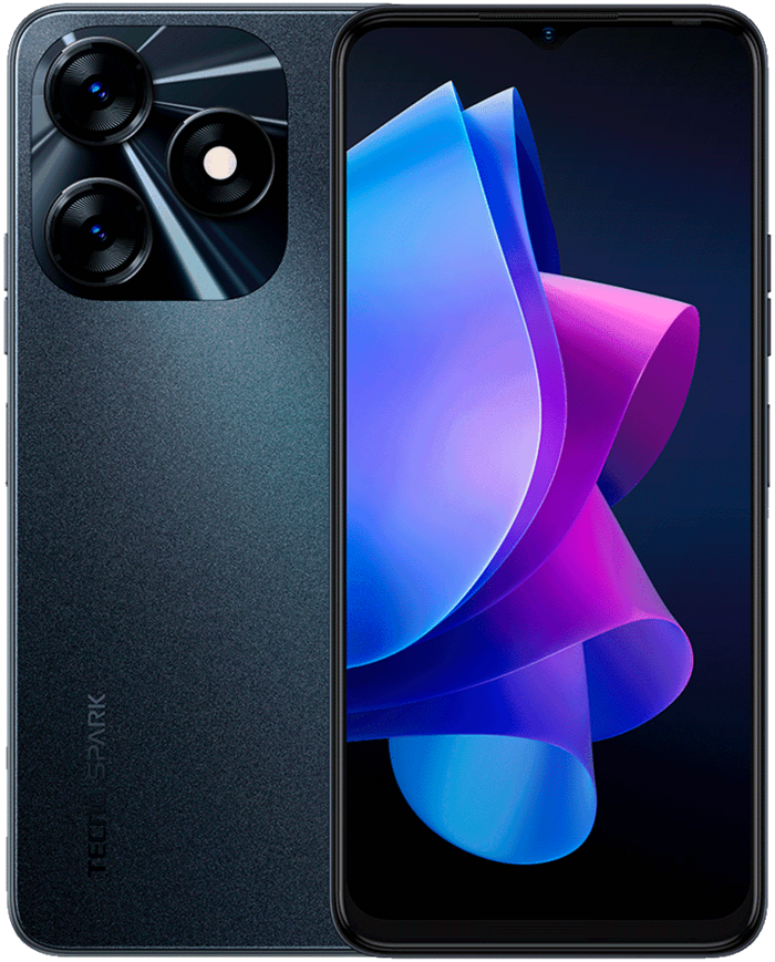 Смартфон Tecno SPARK 10 8/128 Гб, Черный, 2 nano SIM №1