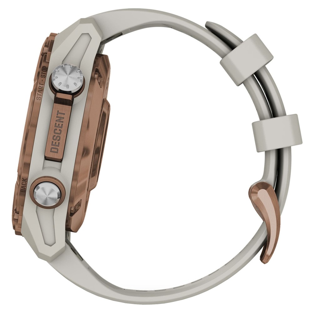Смарт-часы Garmin Descent Mk3i, 43 мм, Bronze PVD Titanium / French Gray Silicone Band, Бронза детальное изображение - 7